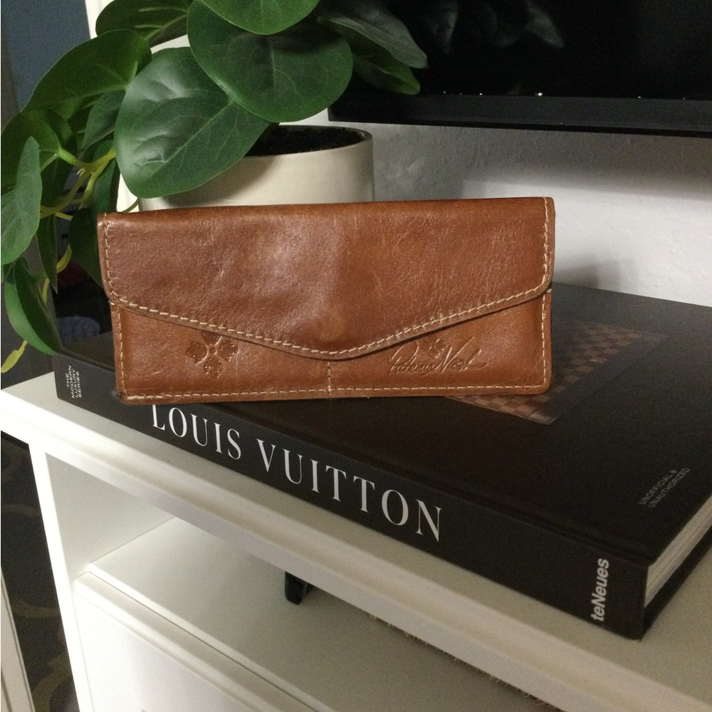 Patricia Nash Cognac Brown Leather Card Wallet
